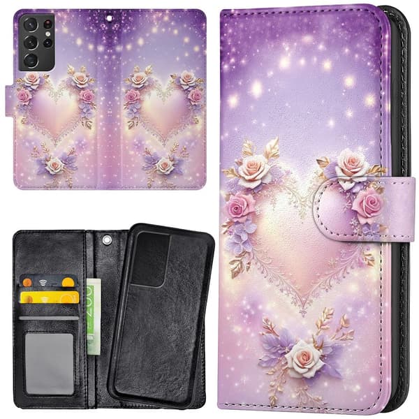 Samsung Galaxy S21 Ultra - Mobilcover/Etui Cover Heart