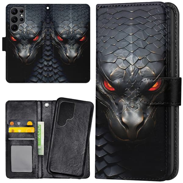 Samsung Galaxy S24 Ultra - Lommebok Deksel Snake
