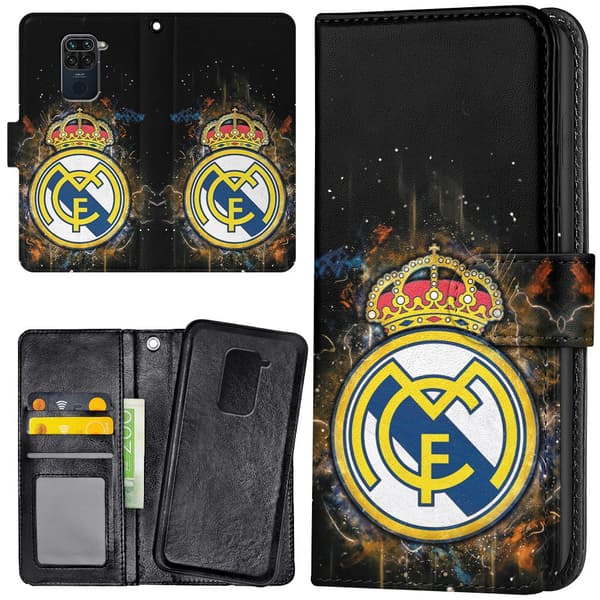 Xiaomi Redmi Note 9 - Plånboksfodral/Skal Real Madrid