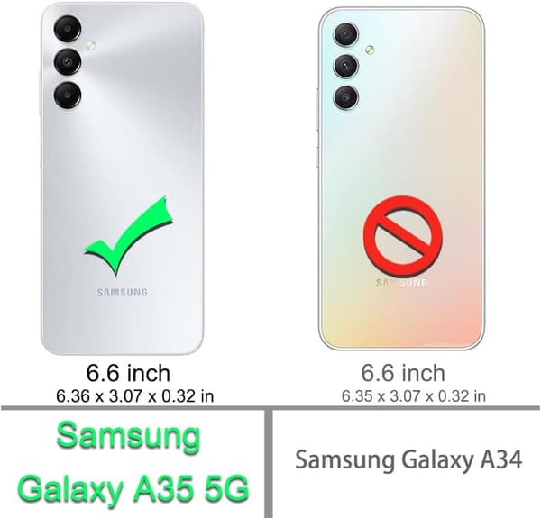 1-pakkaus karkaistu lasi näytönsuoja Samsung A35: lle
