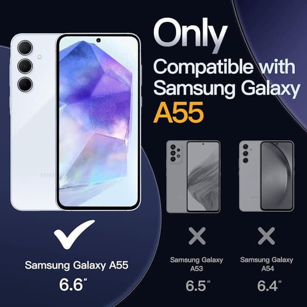 1-pak hærdet glas skærmbeskytter til Samsung A55
