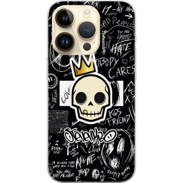 Apple iPhone 15 Pro Läpinäkyvä kuori Kuoleman kallo