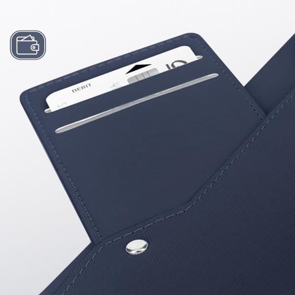 Ljusblått plånboksfodral till Samsung Galaxy A25 5G - AVIZAR - Halvstyvt - Flik
