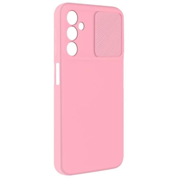 AVIZAR halvstyvt fodral till Samsung Galaxy A25 5G - Skjut kameraskydd - Pulverrosa