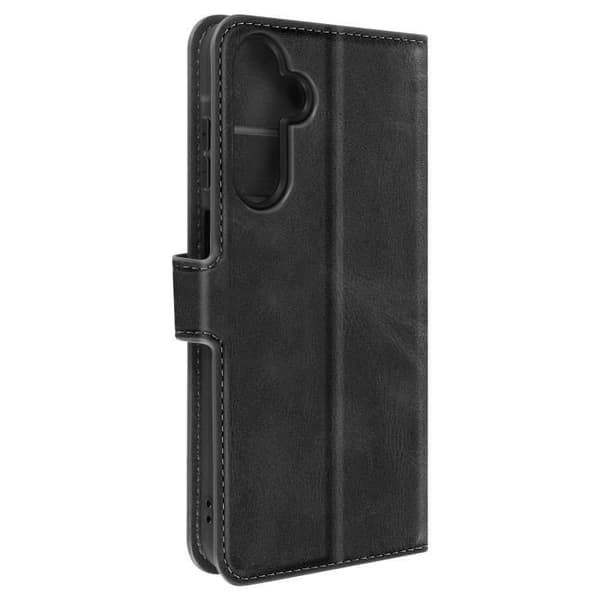 Portföljfodral för Samsung Galaxy A25 5G - AVIZAR - Svart - Videostöd funktion