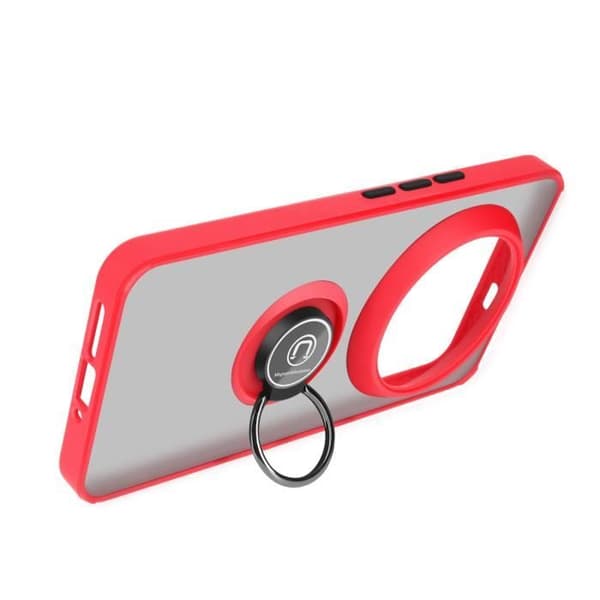 Fodral till Xiaomi 14 Ultra - AVIZAR - Metallringstödfunktion - Röd