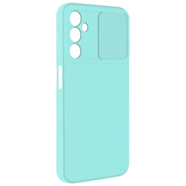 Fodral till Samsung Galaxy A25 5G - AVIZAR - Silikon - Skjut kameraskydd - Turkos