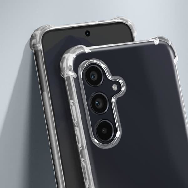 AVIZAR Fodral för Samsung Galaxy A55 5G - Soft Gel Silikon - Stötsäker förstärkta hörn - Transparent