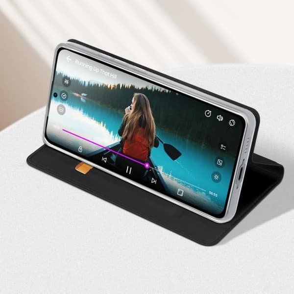 Fodral för Samsung Galaxy A55 5G Flip Card Hållare Support Video Dux Ducis Black