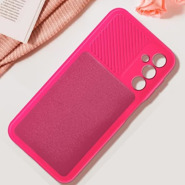 Fodral till Samsung Galaxy A25 5G Silikon Sliding Camera Cover Fuchsia