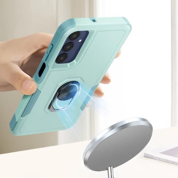 Fodral till Samsung Galaxy A25 5G Ringhållare Stötsäker ljusblå