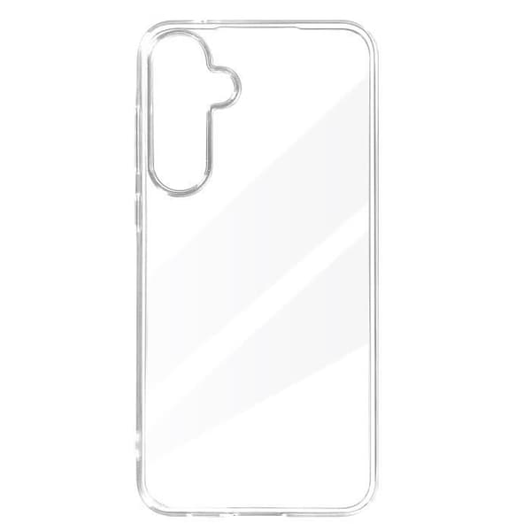 Fodral till Samsung Galaxy A55 - AVIZAR - Flexibelt silikon - Upphöjda kanter - Genomskinlig