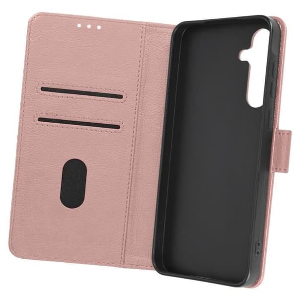 Fodral till Samsung Galaxy A55 plånbok och videohållare Champagne Pink