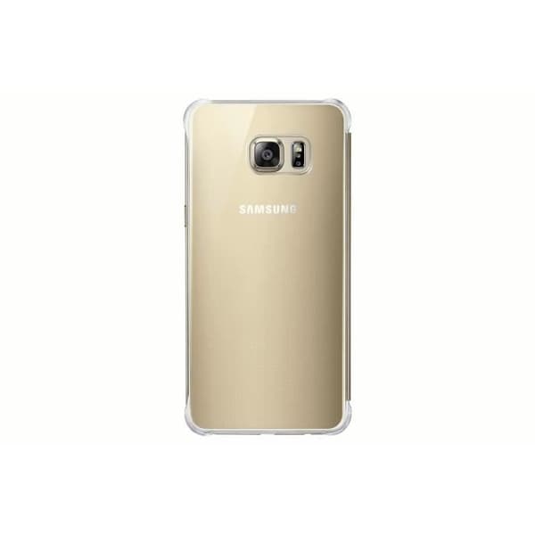 Samsung Clear View-skal Galaxy S6 edge+ Gold-fodral