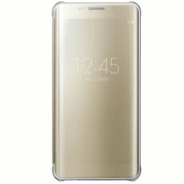 Samsung Clear View-skal Galaxy S6 edge+ Gold-fodral