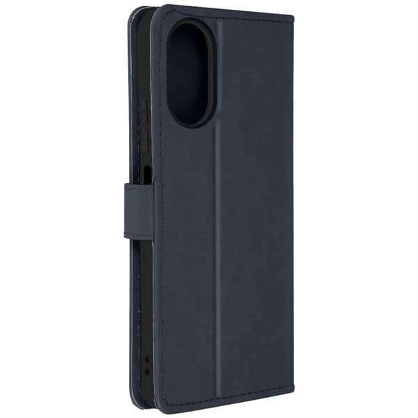 Fodral till Oppo A38 - AVIZAR - Vintage Design - Videosupportplånbok - Midnattsblå