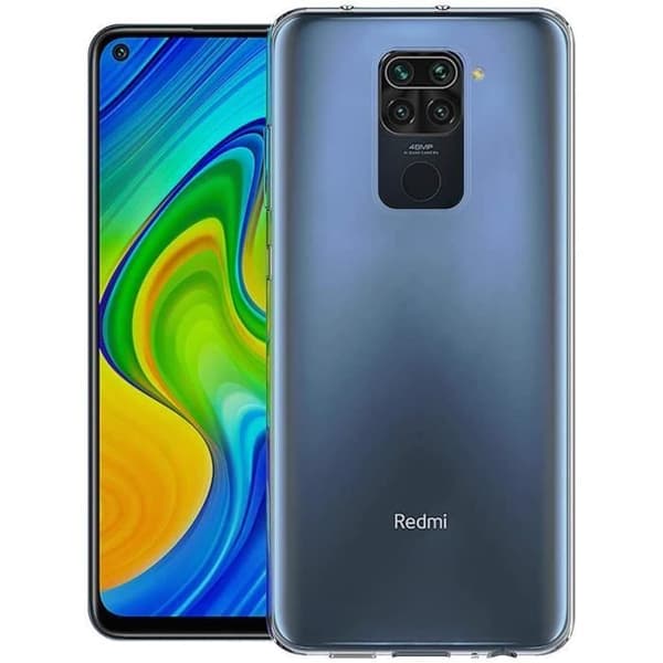 Fodral kompatibelt Xiaomi Redmi Note 9 - Xiaomi Redmi 10X 4G, genomskinligt silikonfodral för Redmi Note 9 silikonfodral
