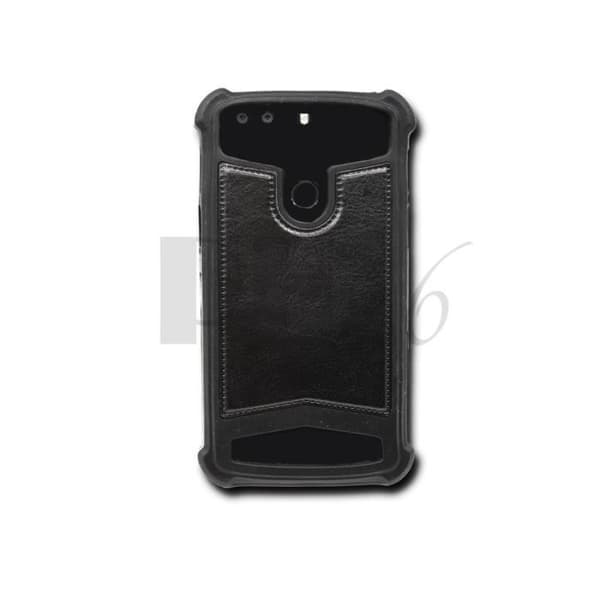 Huawei Mate 9 Pro Fodral bak med läderlook svart, konturer i silikon gel anti-stötar av PH26®