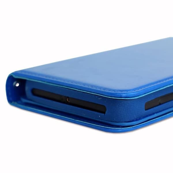 Husse folio - Asus - Zenfone Live L2 SD430 - Ekoskinn - Blå - Plånbok med kortfack