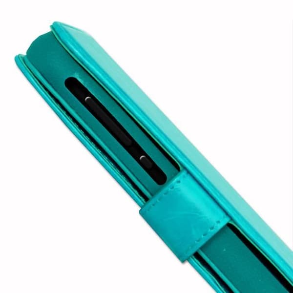 Foliofodral - PH26® - Moto Z Force - Ekoskinn turkos - Magnetisk kläpp - Universell