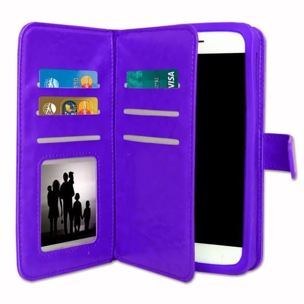 Foliofodral - PH26® - Sony Xperia XA1 Plus - Ekoskinn lila - Magnetlock - Universell