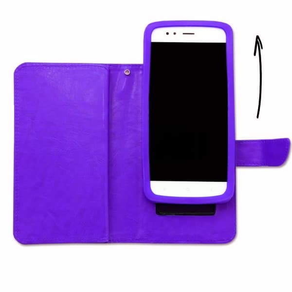 Foliofodral - PH26® - Sony Xperia XA1 Plus - Ekoskinn lila - Magnetlock - Universell