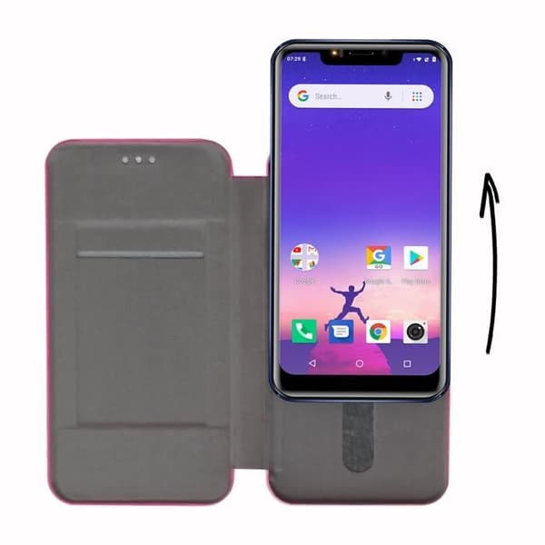 Husomapp - PH26 - Logicom Le Hop - Ekoskinn med struktur - Rosa - Optimal skydd