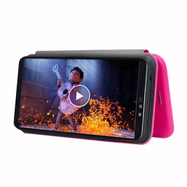Husomapp - PH26 - Logicom Le Hop - Ekoskinn med struktur - Rosa - Optimal skydd