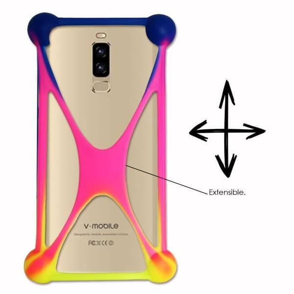 Coque bumper - V-Mobile - S9 (2019) - Antichock - Multifärgad - Silikon