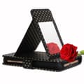 Miniatyrbild 4 av 4: Housse folio - PH26® - Xiaomi Black Shark - Ekologiskt läder svart - Guldprickar - Inbyggd spegel