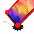 Miniatyrbild 3 av 4: Coque bumper - Xiaomi - Redmi Note 7 - Röd - Stötsäker - Mjuk silikon