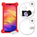 Miniatyrbild 1 av 4: Coque bumper - Xiaomi - Redmi Note 7 - Röd - Stötsäker - Mjuk silikon