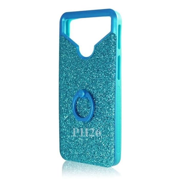 Sony Xperia XA1 Plus Dual Blue bakstycke med diamant strasseffekt och anti-chock silikongelkonturer med selfiering
