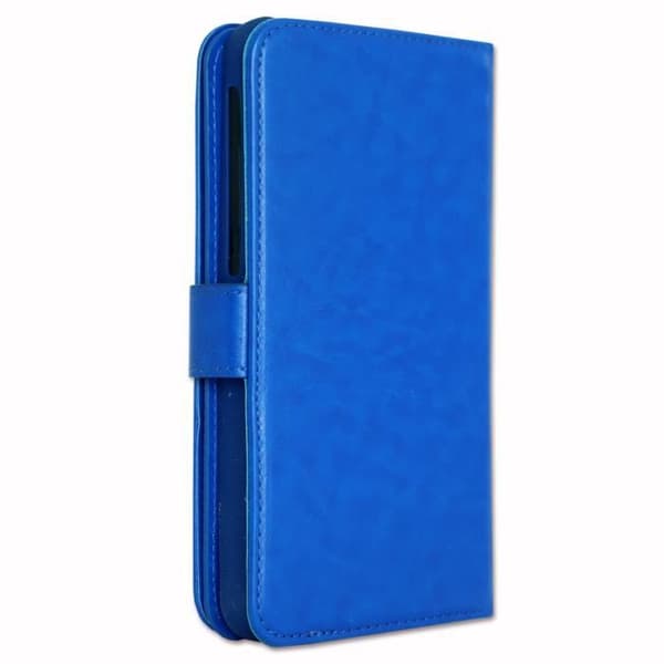 Etui folio - Realme - 7i - Ekologisk läder - Dubbel knapp - Kortfack - Blå