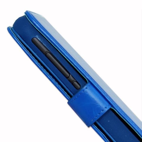 Etui folio - Realme - 7i - Ekologisk läder - Dubbel knapp - Kortfack - Blå