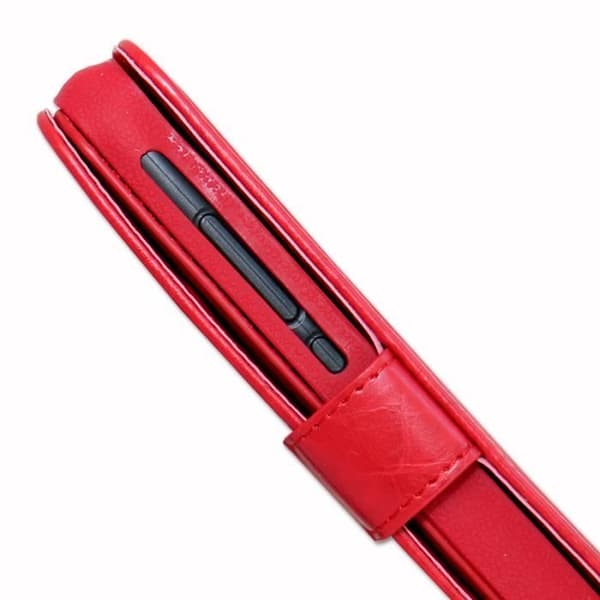 Etui folio - Realme - 7 5G - Ekologisk läder - Röd - Magnetstängning
