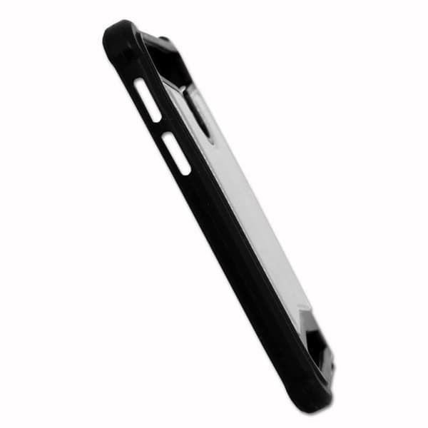 Bakstycke för Infinix Smart HD läderliknande konturer i silikongel Anti-shock-fodral [tillåter trådlös laddning] - Silver
