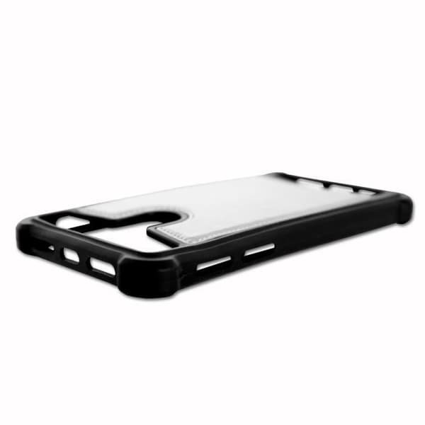 Bakstycke till Huawei P30 Pro New Edition läderstil silikongelkonturer anti-chockfodral [tillåter trådlös laddning