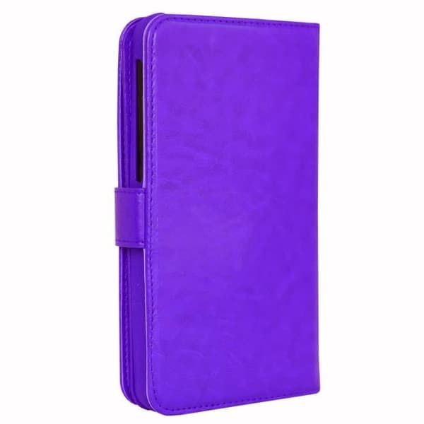 Foliofodral för Xiaomi Redmi Note 9 5G plånboksformat i ekoläder - stängning av korthållare med dubbla invändiga flikar
