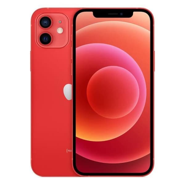 Fodral till Iphone 12 6.1 Extra Slim X2 Windows i ekologiskt kvalitetsläder med magnetisk stängning och synliga sömmar - RÖD