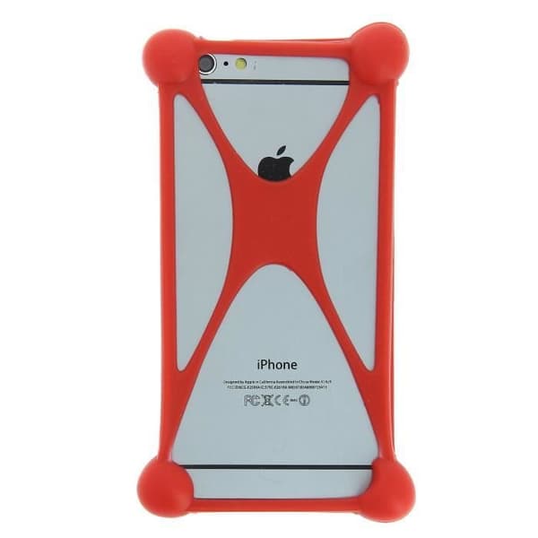 Xiaomi Redmi Note 5 Standard Edition stöttåligt rött silikonbumperskal av kvalitet by PH26®