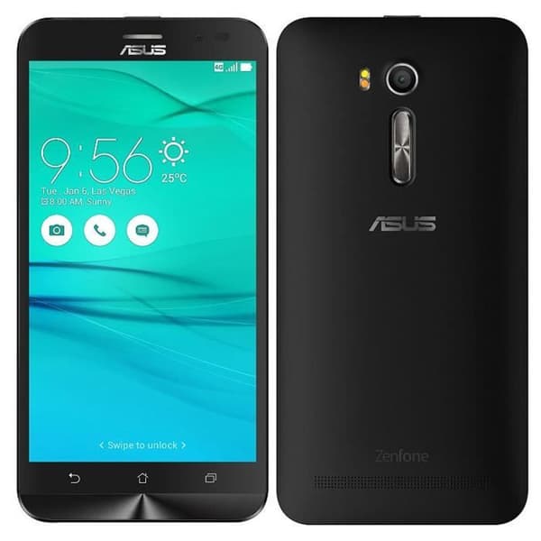 Hölster - ASUS - ZENFONE GO 5.5 ZB552KL - Syntetiskt läder - Fönsterfolio - Magnetisk