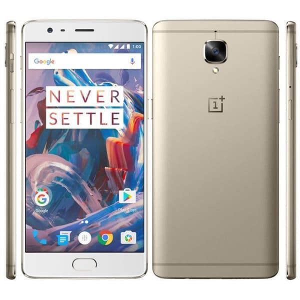 Oneplus 3 Dedikerat svart folioskydd med läderfönster med synliga sömmar från PH26®