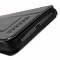 Miniatyrbild 4 av 4: Super Pack Cover för Xiaomi Redmi Note 7S Extra Slim 2 Windows eko läder + hög genomskinlighet härdat glas SVART