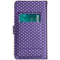 Miniatyrbild 3 av 4: Housse folio - Xiaomi - Redmi Note 9T - Ekoskinn lila - Dubbellock - Inbyggd kortfack