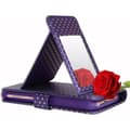 Miniatyrbild 4 av 4: Housse folio - Xiaomi - Redmi Note 9T - Ekoskinn lila - Dubbellock - Inbyggd kortfack