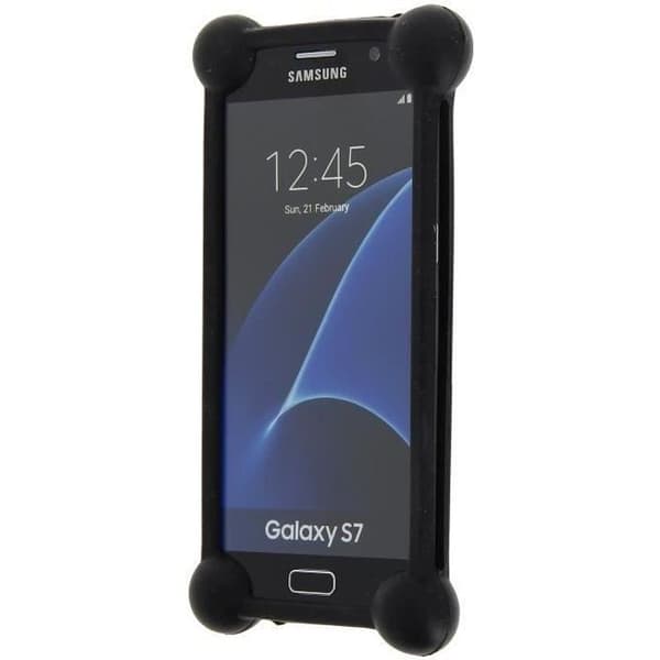 Samsung Galaxy Xcover 3 stötskyddande silikonbumper i svart av hög kvalitet by PH26®