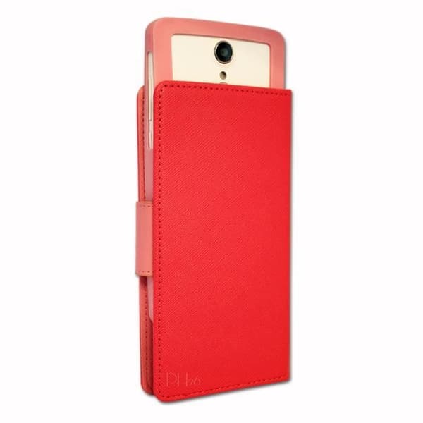Etui Housse - Asus - ZenFone 5 - Fuchsia - Syntetiskt läder - Magnetisk