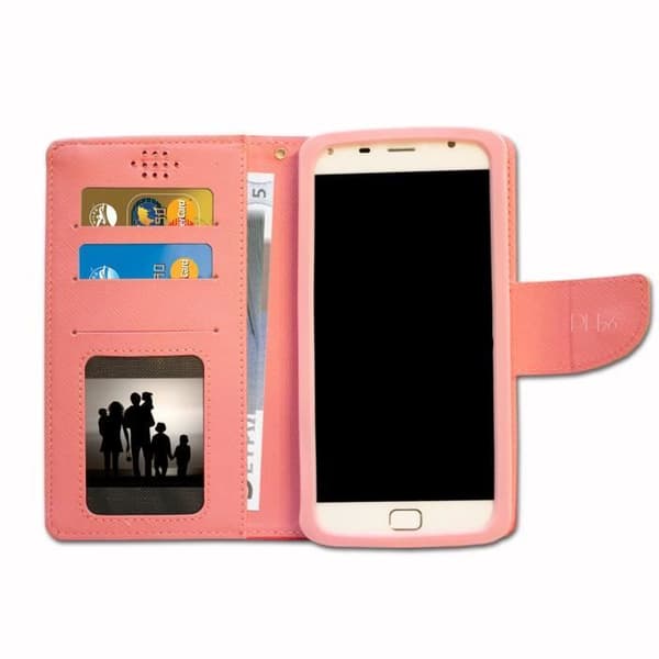 Etui Housse - Asus - ZenFone 5 - Fuchsia - Syntetiskt läder - Magnetisk