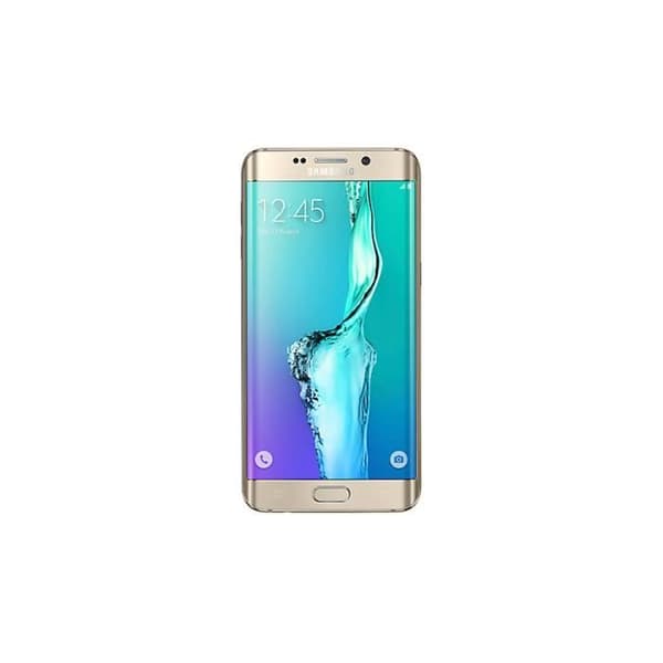Samsung Galaxy S6 EDGE + G928 Speciellt fodral svart folio med fönster i läderlook och synliga sömmar av PH26®